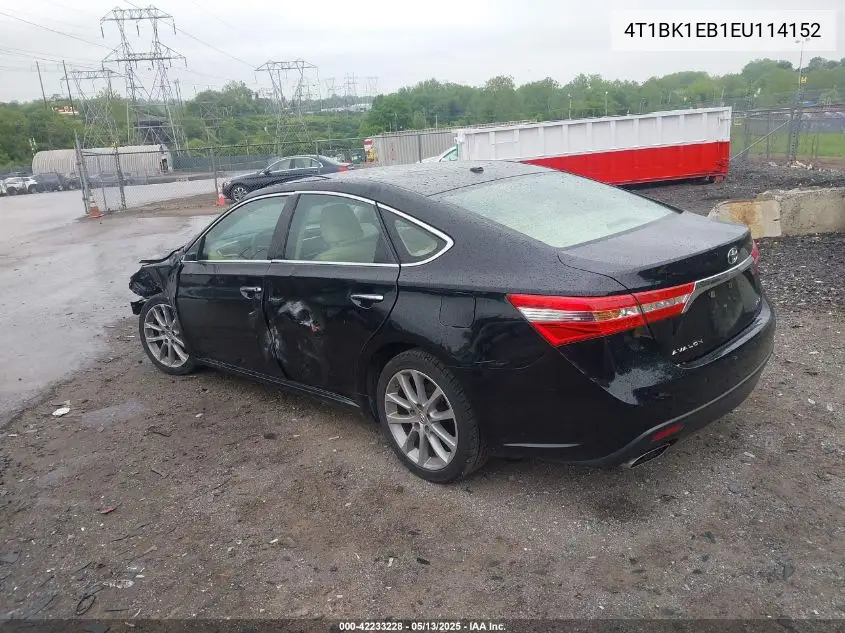 2014 Toyota Avalon Xle Touring VIN: 4T1BK1EB1EU114152 Lot: 42233228