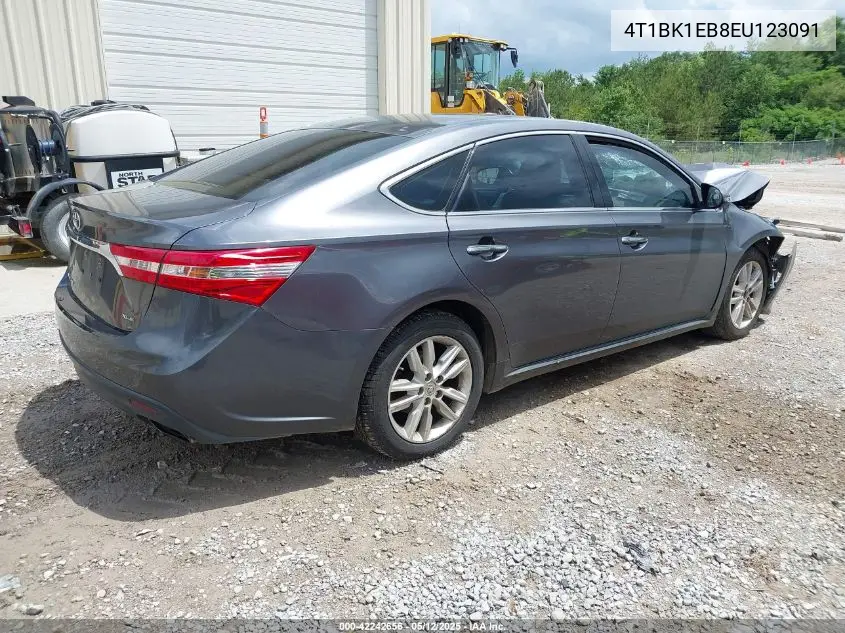 2014 Toyota Avalon Xle Premium VIN: 4T1BK1EB8EU123091 Lot: 42242656