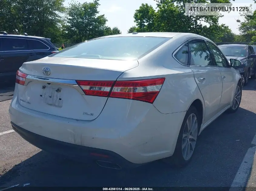2014 Toyota Avalon Xle Touring VIN: 4T1BK1EB9EU111225 Lot: 42561314