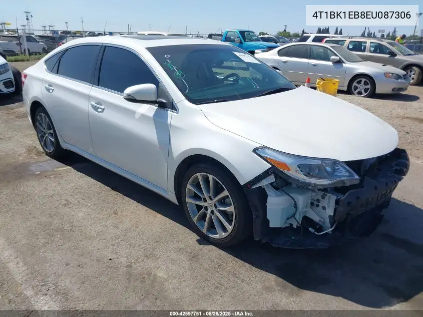 2014 Toyota Avalon Xle Touring VIN: 4T1BK1EB8EU087306 Lot: 42597751