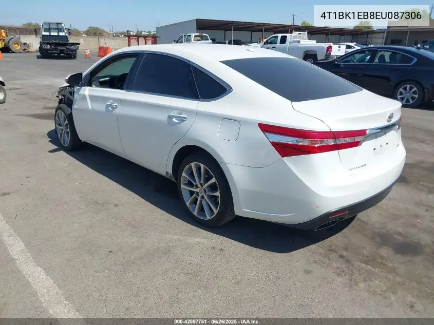 2014 Toyota Avalon Xle Touring VIN: 4T1BK1EB8EU087306 Lot: 42597751