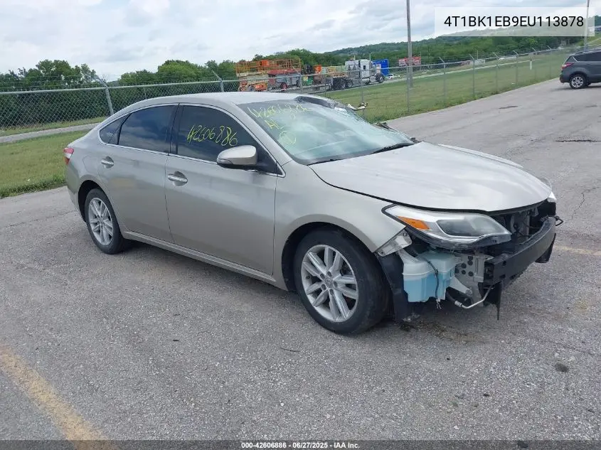 2014 Toyota Avalon Xle VIN: 4T1BK1EB9EU113878 Lot: 42606886