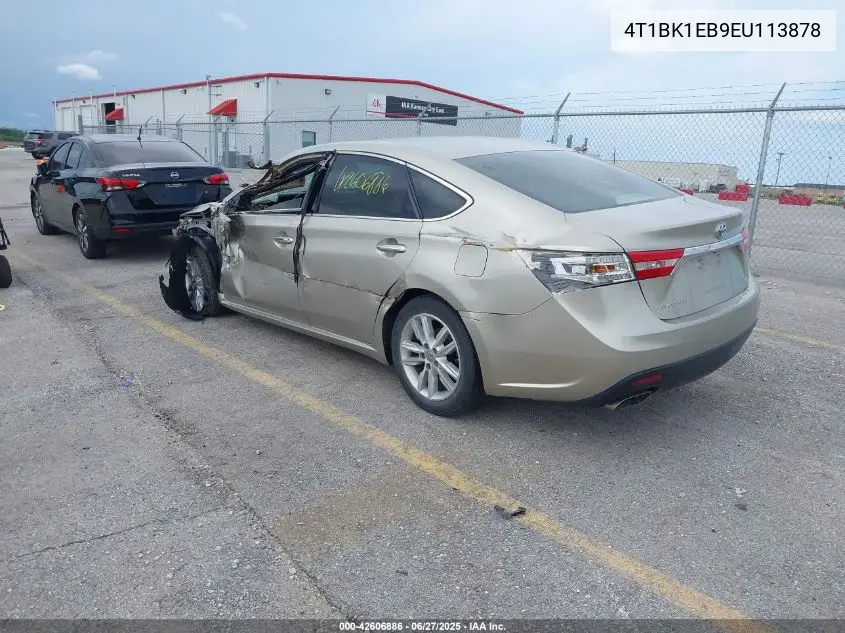 2014 Toyota Avalon Xle VIN: 4T1BK1EB9EU113878 Lot: 42606886