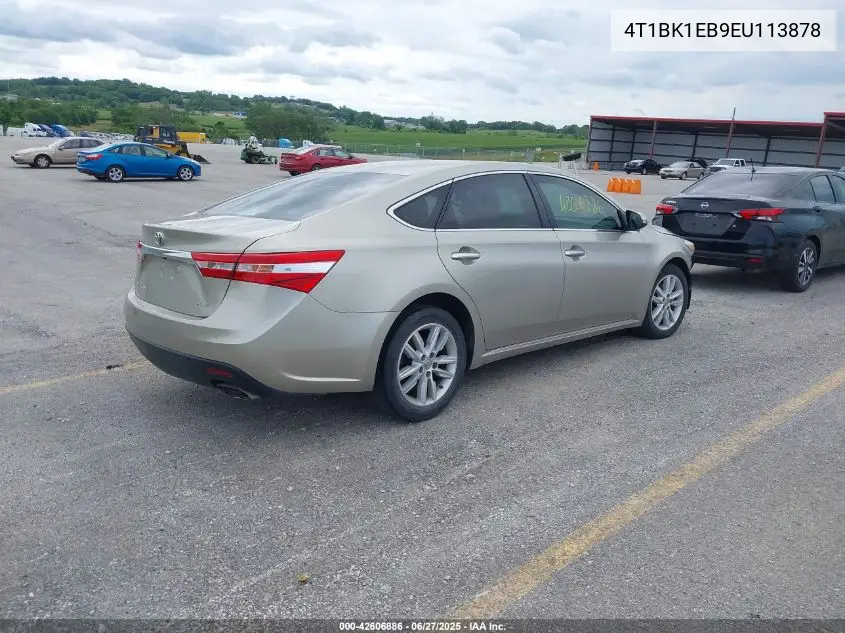 2014 Toyota Avalon Xle VIN: 4T1BK1EB9EU113878 Lot: 42606886