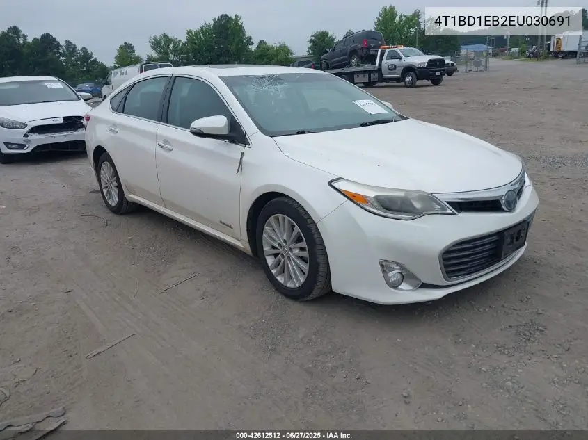 2014 Toyota Avalon Hybrid Limited VIN: 4T1BD1EB2EU030691 Lot: 42612512