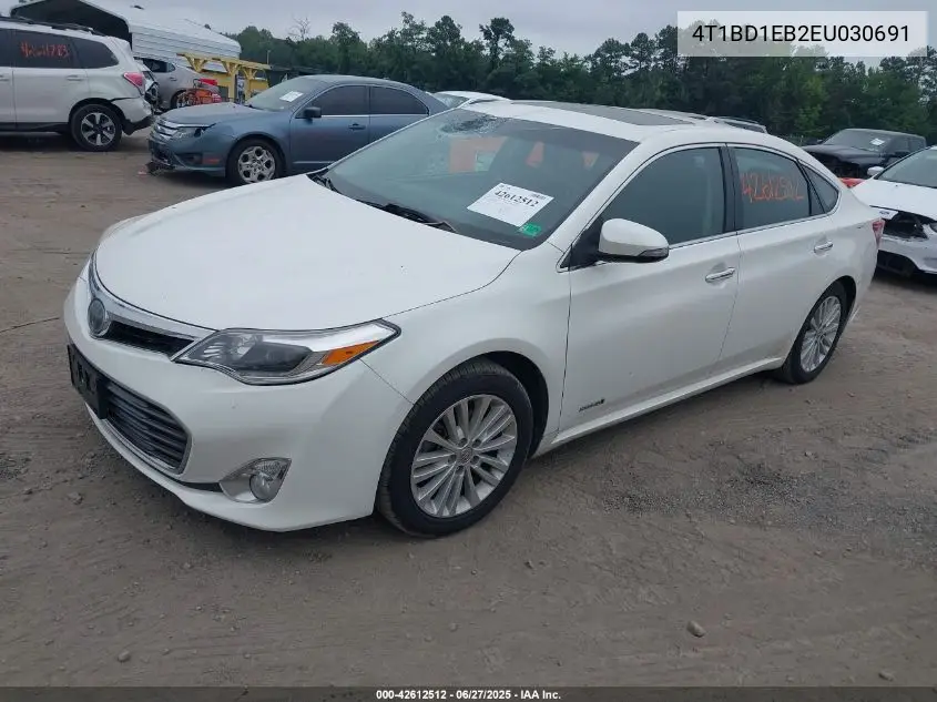 2014 Toyota Avalon Hybrid Limited VIN: 4T1BD1EB2EU030691 Lot: 42612512