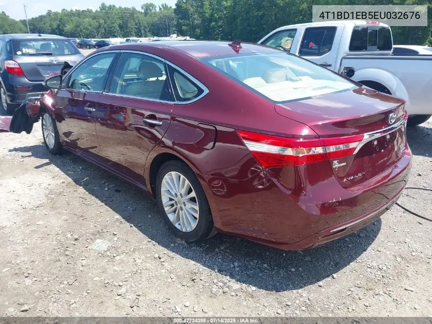 2014 Toyota Avalon Hybrid Limited VIN: 4T1BD1EB5EU032676 Lot: 42734398