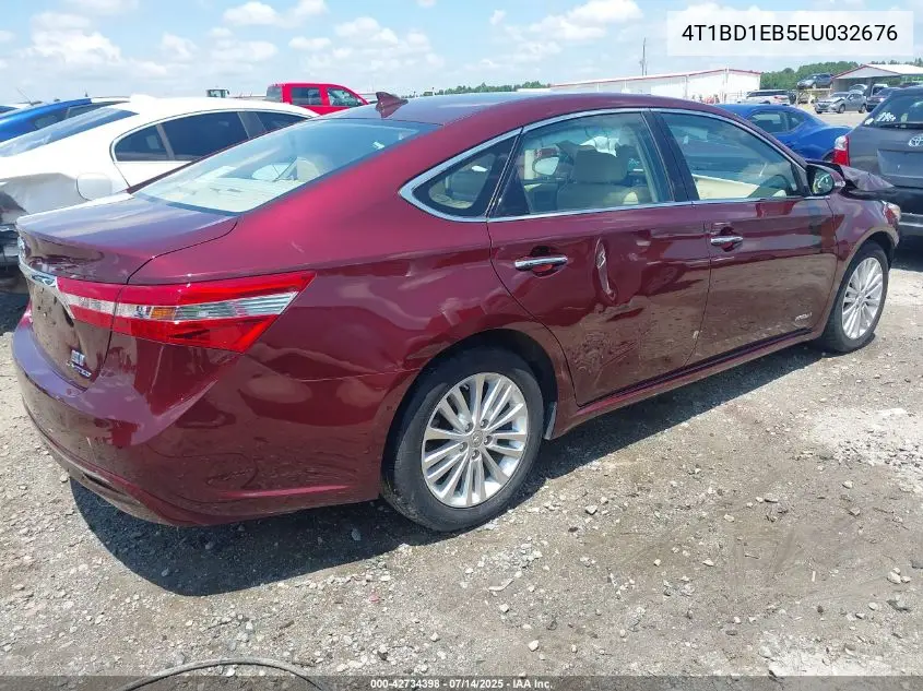 2014 Toyota Avalon Hybrid Limited VIN: 4T1BD1EB5EU032676 Lot: 42734398