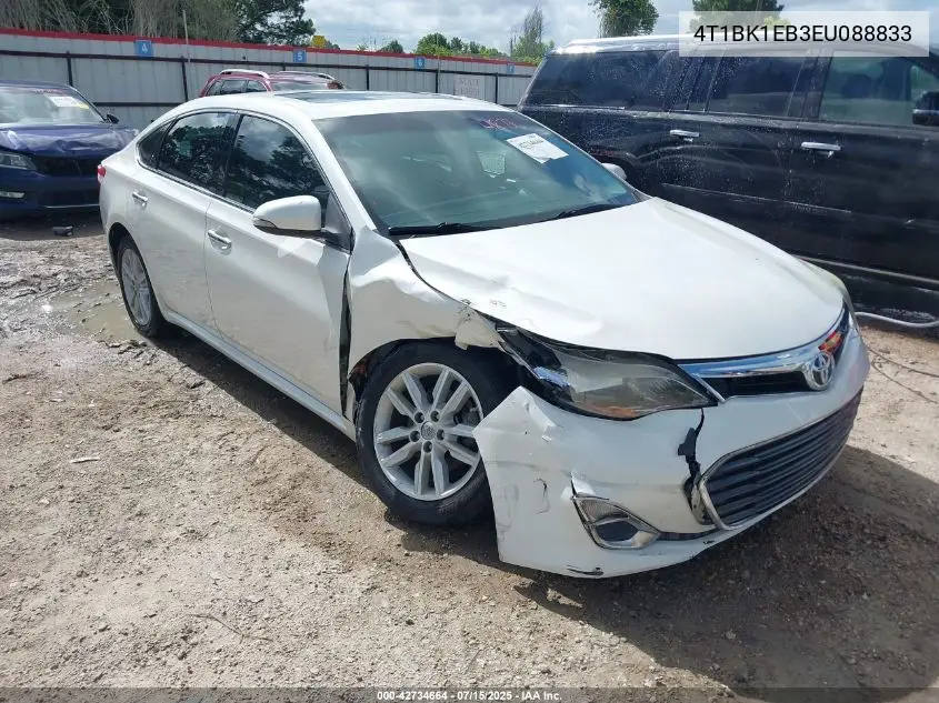2014 Toyota Avalon Premium/Touring/Limited VIN: 4T1BK1EB3EU088833 Lot: 42734664
