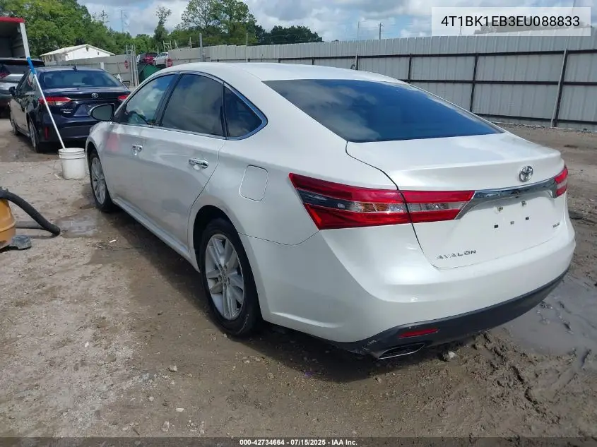 2014 Toyota Avalon Premium/Touring/Limited VIN: 4T1BK1EB3EU088833 Lot: 42734664