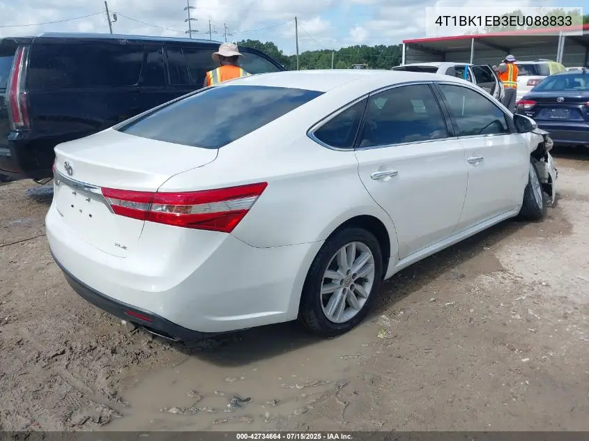 2014 Toyota Avalon Premium/Touring/Limited VIN: 4T1BK1EB3EU088833 Lot: 42734664