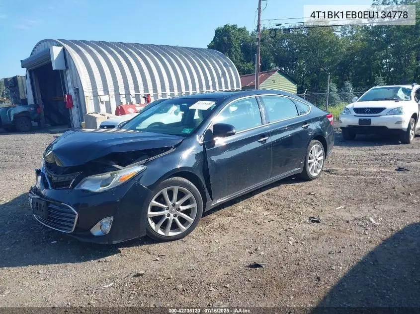 4t1bk1eb0eu134778 4T1BK1EB0EU134778 2014 Toyota Avalon Limited