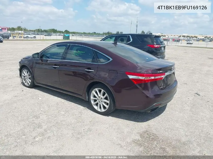 2015 Toyota Avalon Limited VIN: 4T1BK1EB9FU169126 Lot: 42076196
