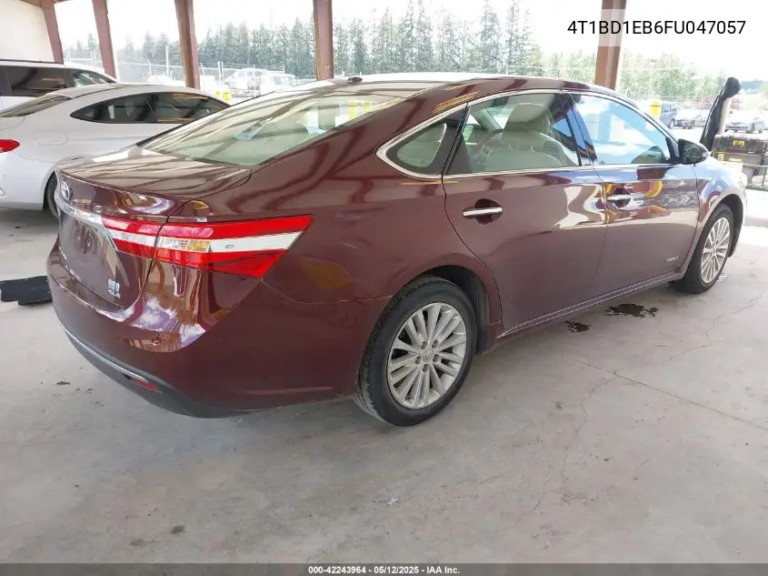 2015 Toyota Avalon Hybrid Xle Touring VIN: 4T1BD1EB6FU047057 Lot: 42243964