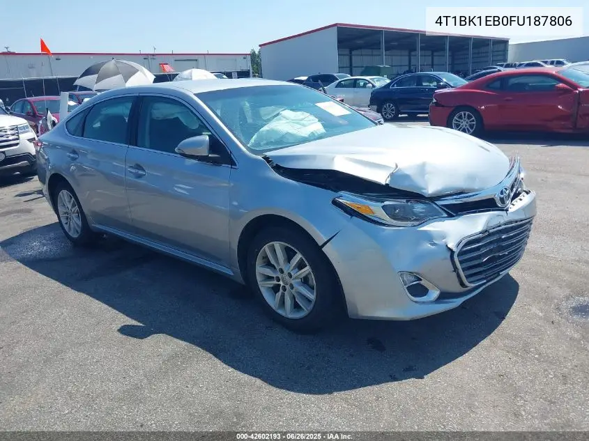 2015 Toyota Avalon Xle VIN: 4T1BK1EB0FU187806 Lot: 42602193
