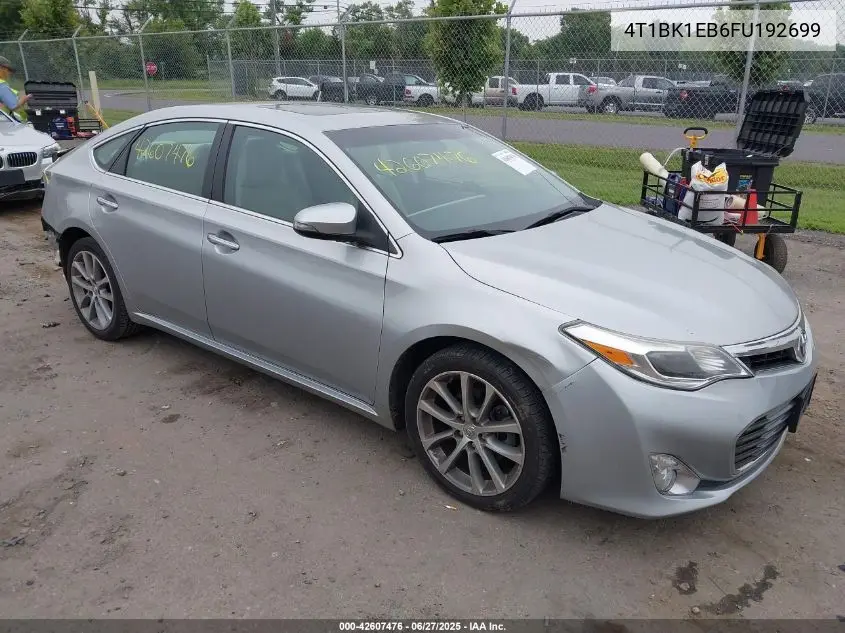 2015 Toyota Avalon Xle Touring VIN: 4T1BK1EB6FU192699 Lot: 42607476