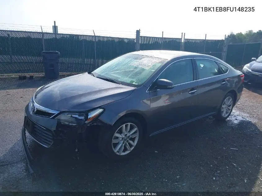 2015 Toyota Avalon Xle Premium VIN: 4T1BK1EB8FU148235 Lot: 42618674