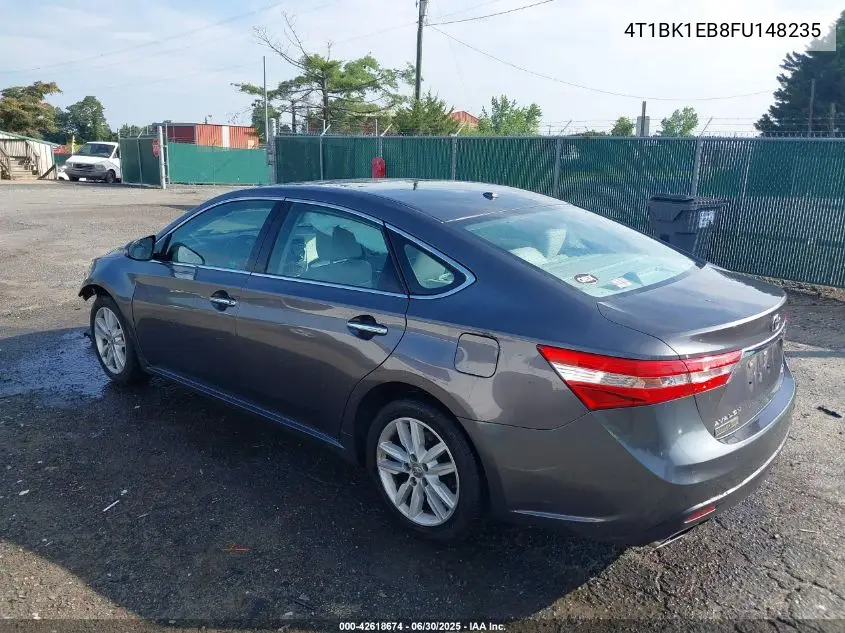 2015 Toyota Avalon Xle Premium VIN: 4T1BK1EB8FU148235 Lot: 42618674