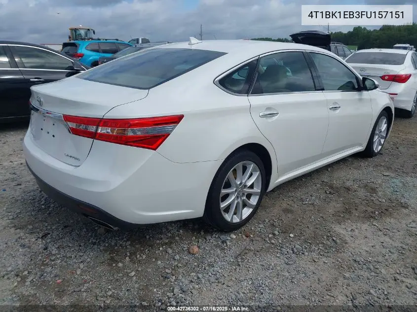4T1BK1EB3FU157151 2015 Toyota Avalon Limited