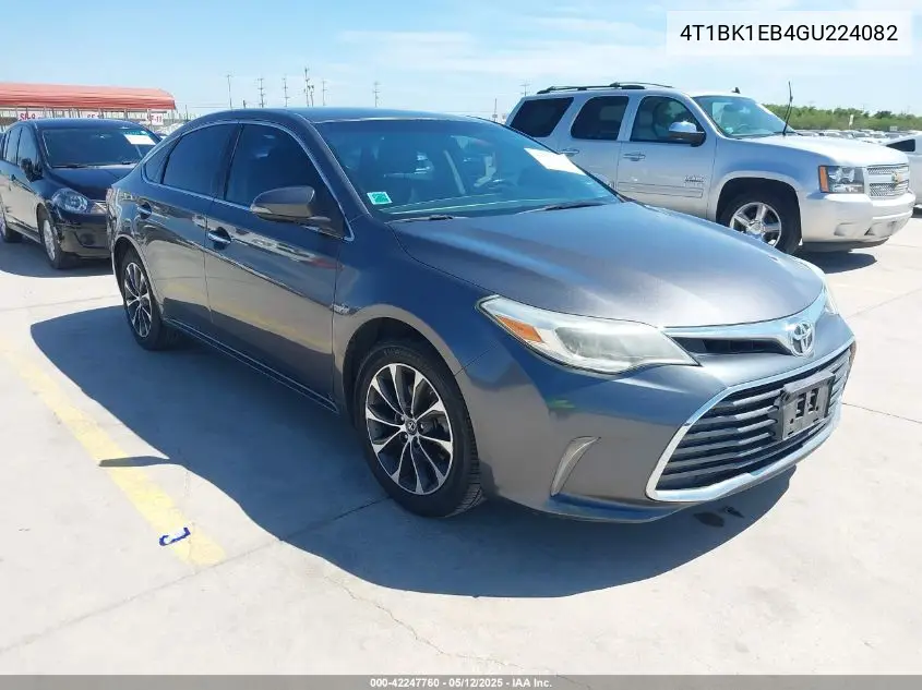 2016 Toyota Avalon Xle VIN: 4T1BK1EB4GU224082 Lot: 42247760