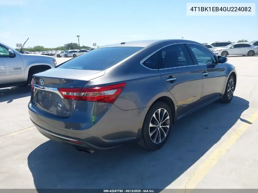 2016 Toyota Avalon Xle VIN: 4T1BK1EB4GU224082 Lot: 42247760