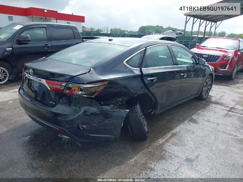 2016 Toyota Avalon Xle Premium VIN: 4T1BK1EB9GU197641 Lot: 42735034