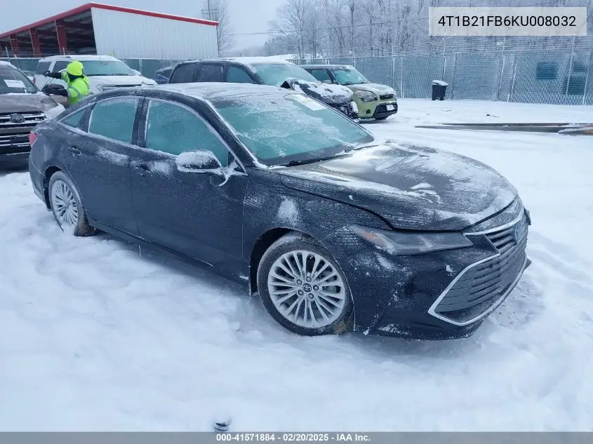 2019 Toyota Avalon Hybrid Limited VIN: 4T1B21FB6KU008032 Lot: 41571884