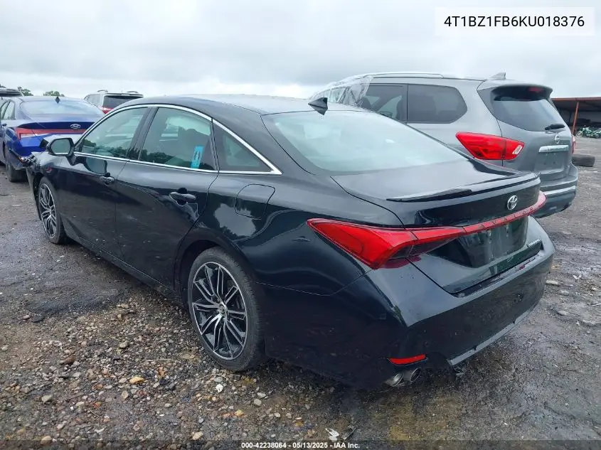 2019 Toyota Avalon Touring VIN: 4T1BZ1FB6KU018376 Lot: 42238064