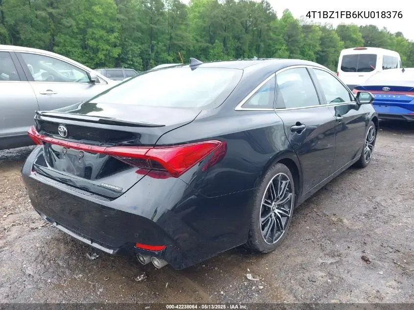 2019 Toyota Avalon Touring VIN: 4T1BZ1FB6KU018376 Lot: 42238064