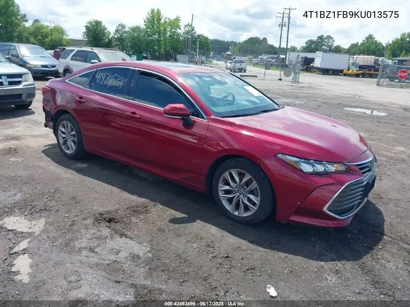 2019 Toyota Avalon Xle VIN: 4T1BZ1FB9KU013575 Lot: 42463496