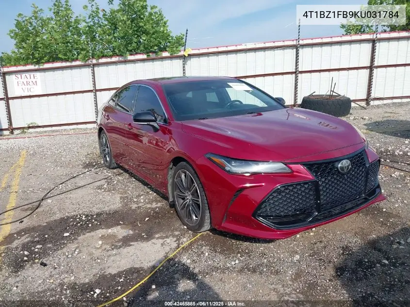2019 Toyota Avalon Touring VIN: 4T1BZ1FB9KU031784 Lot: 42465885