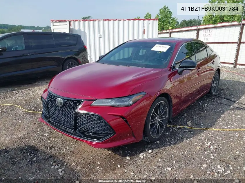 2019 Toyota Avalon Touring VIN: 4T1BZ1FB9KU031784 Lot: 42465885