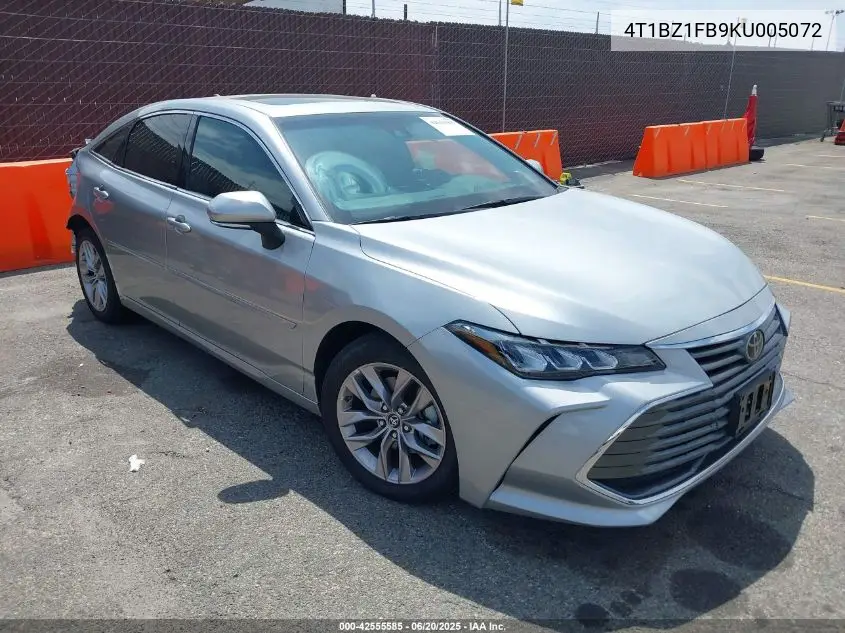 2019 Toyota Avalon Xle VIN: 4T1BZ1FB9KU005072 Lot: 42555585