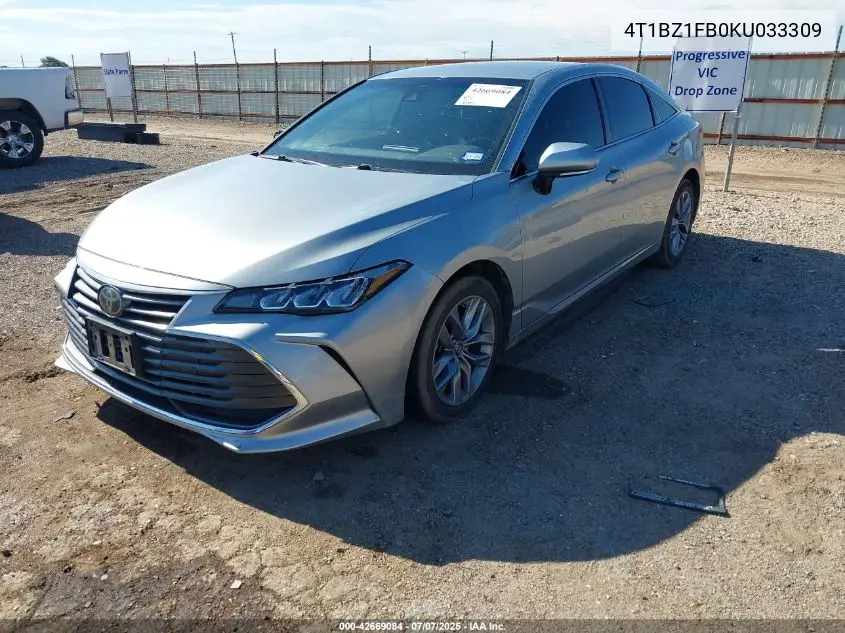 2019 Toyota Avalon Xle VIN: 4T1BZ1FB0KU033309 Lot: 42669084