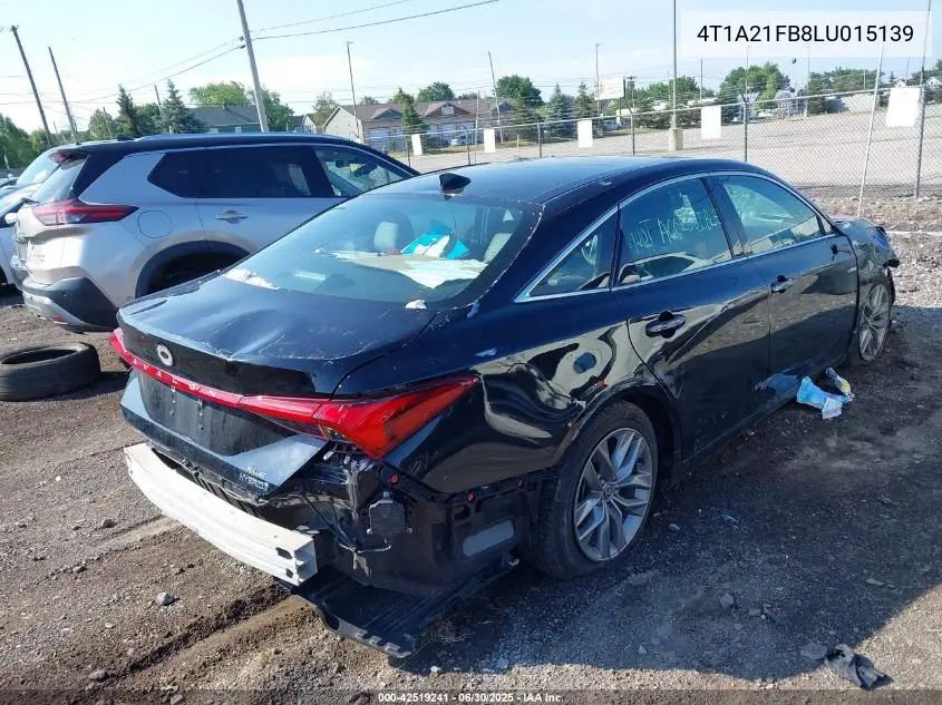 2020 Toyota Avalon Xle VIN: 4T1A21FB8LU015139 Lot: 42519241
