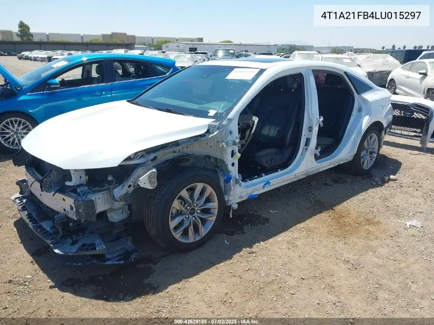 2020 Toyota Avalon Hybrid Xle VIN: 4T1A21FB4LU015297 Lot: 42629189