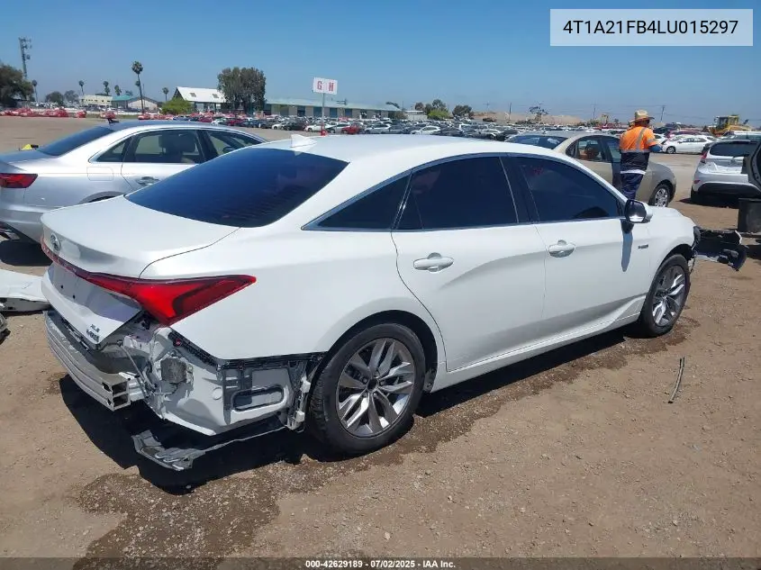 2020 Toyota Avalon Hybrid Xle VIN: 4T1A21FB4LU015297 Lot: 42629189