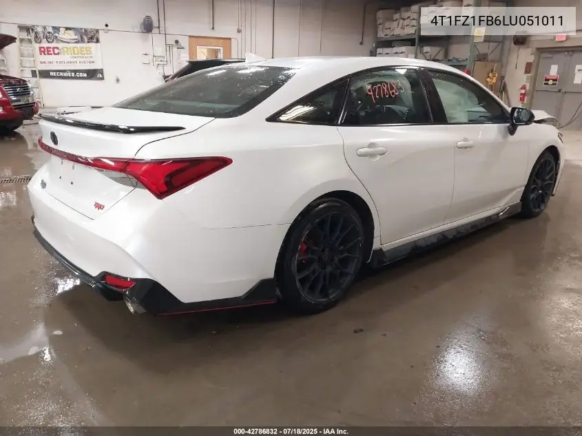 2020 Toyota Avalon Trd VIN: 4T1FZ1FB6LU051011 Lot: 42786832