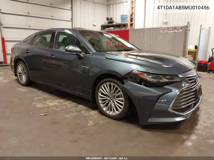 2021 Toyota Avalon Limited Hybrid VIN: 4T1DA1AB5MU010456 Lot: 42509497