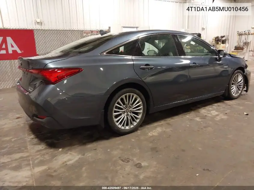 2021 Toyota Avalon Limited Hybrid VIN: 4T1DA1AB5MU010456 Lot: 42509497