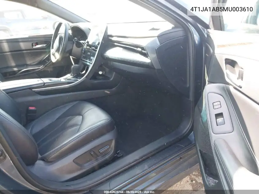 2021 Toyota Avalon Xle Hybrid VIN: 4T1JA1AB5MU003610 Lot: 42625744