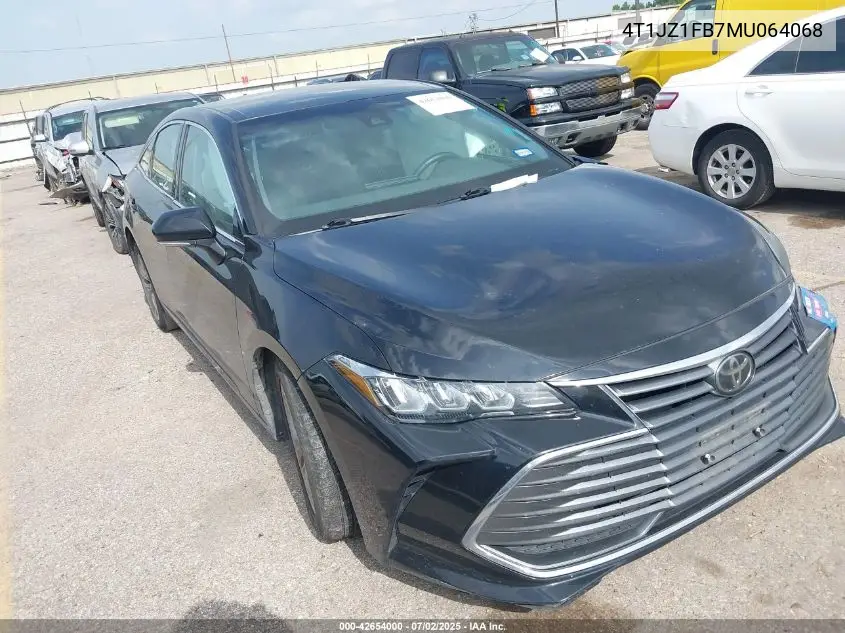 2021 Toyota Avalon Xle VIN: 4T1JZ1FB7MU064068 Lot: 42654000