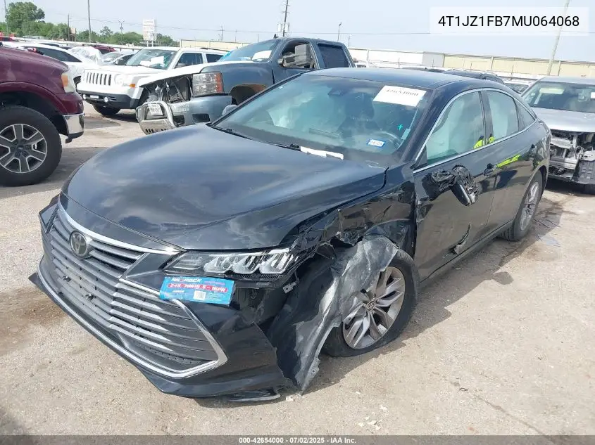 2021 Toyota Avalon Xle VIN: 4T1JZ1FB7MU064068 Lot: 42654000