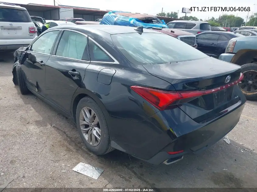 2021 Toyota Avalon Xle VIN: 4T1JZ1FB7MU064068 Lot: 42654000