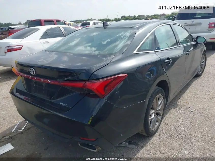 2021 Toyota Avalon Xle VIN: 4T1JZ1FB7MU064068 Lot: 42654000
