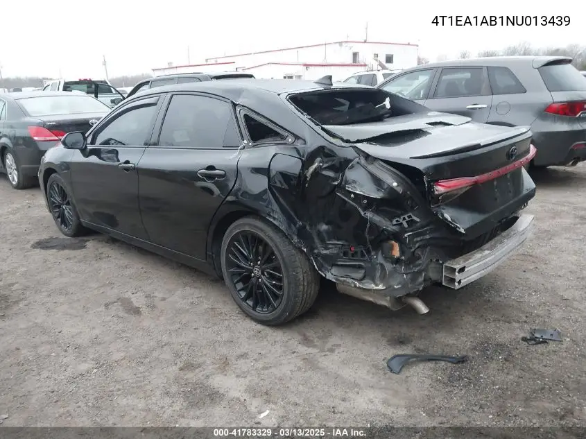 2022 Toyota Avalon Xse Nightshade Hybrid VIN: 4T1EA1AB1NU013439 Lot: 41783329