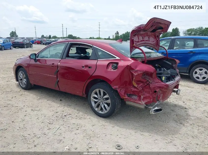 2022 Toyota Avalon Xle VIN: 4T1JZ1FB3NU084724 Lot: 42563274