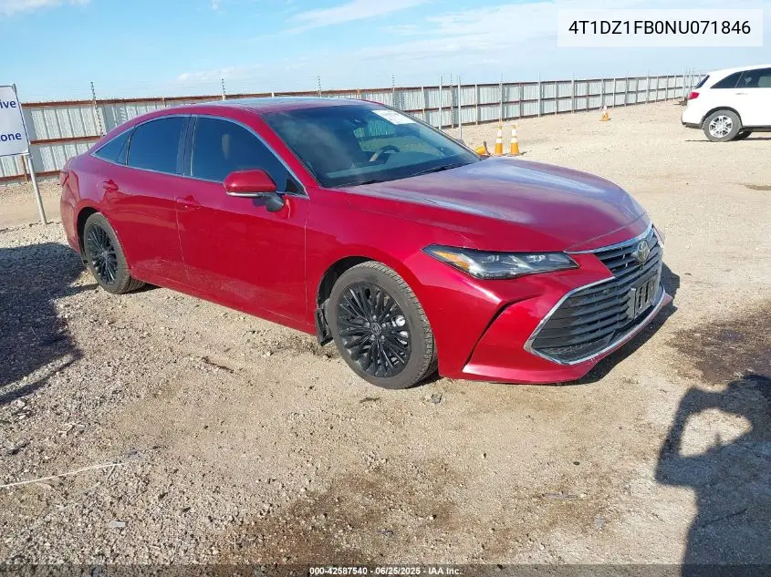 2022 Toyota Avalon Limited VIN: 4T1DZ1FB0NU071846 Lot: 42587540