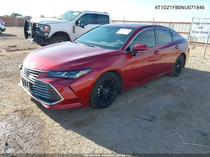 2022 Toyota Avalon Limited VIN: 4T1DZ1FB0NU071846 Lot: 42587540