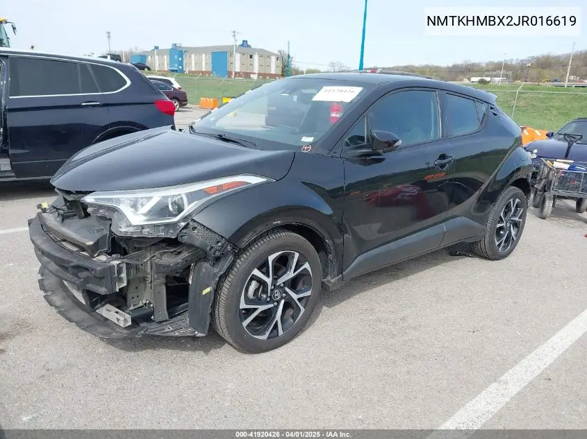 2018 Toyota C-Hr Xle VIN: NMTKHMBX2JR016619 Lot: 41920426
